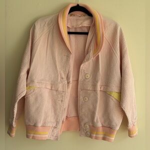 Vintage Eaton Pink Cordouroy Sporty Jacket